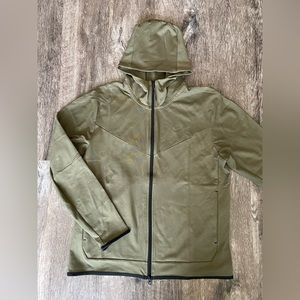 Nike Tech Fleece Full-Zip Hoodie Sweatshirt 'Medium Olive' - Large - DX0822-222